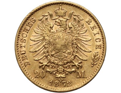 4311. Niemcy, Bawaria, Ludwik II, 20 marek 1872 D, Monachium - 2