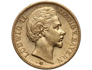 4312. Niemcy, Bawaria, Ludwik II, 20 marek 1873 D, Monachium