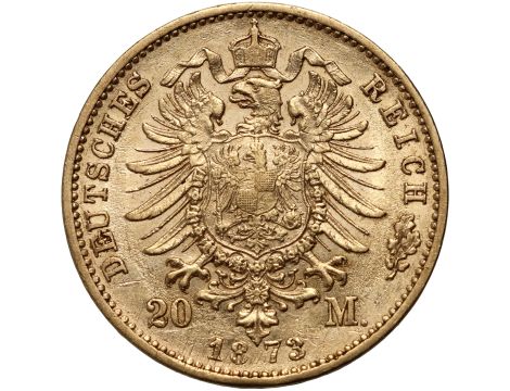 4312. Niemcy, Bawaria, Ludwik II, 20 marek 1873 D, Monachium - 2