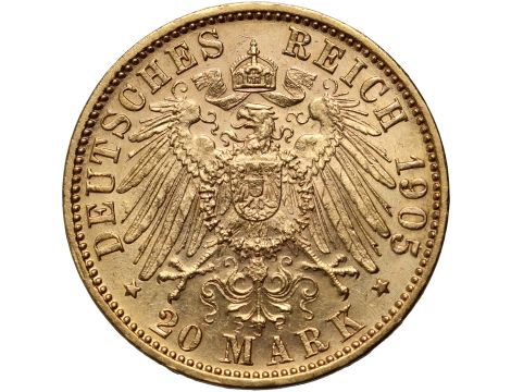 4313. Niemcy, Bawaria, Otto I, 20 marek 1905 D, Monachium - 2