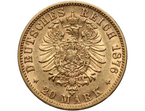 4317. Niemcy, Saksonia, Albert, 20 marek 1876 E, Muldenhutten - 2