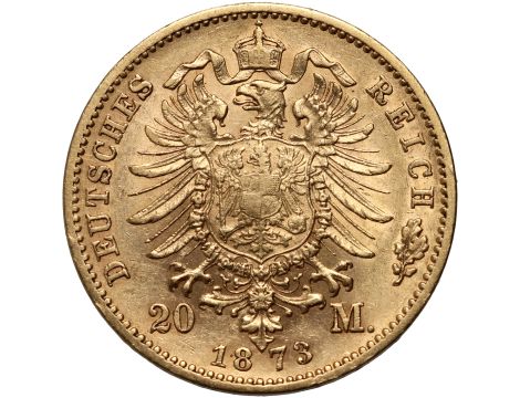 4322. Niemcy, Wirtembergia, Karol I, 20 marek 1873 F, Stuttgart - 2