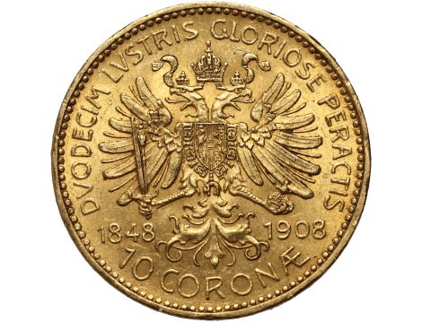 4331. Austria, Franciszek Józef I, 10 koron 1908, Jubileusz - 2
