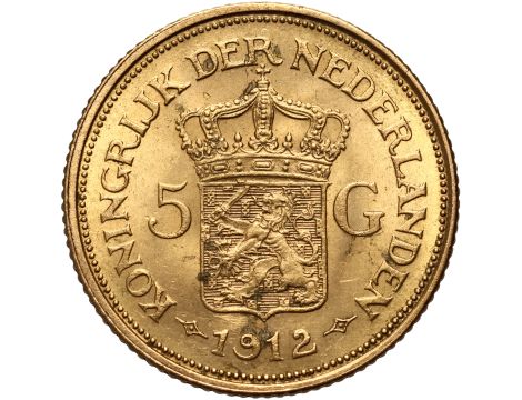 4337. Holandia, Wilhelmina, 5 guldenów 1912 - 2