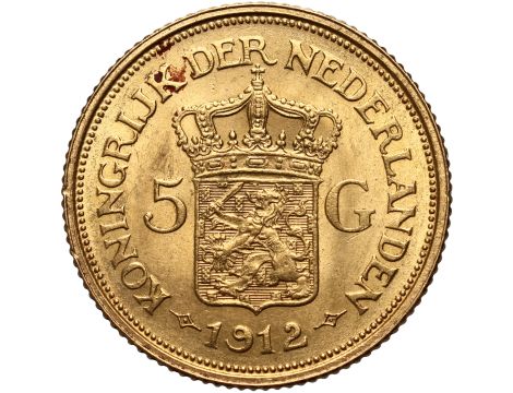 4339. Holandia, Wilhelmina, 5 guldenów 1912 - 2