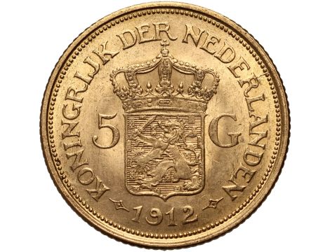 4342. Holandia, Wilhelmina, 5 guldenów 1912 - 2
