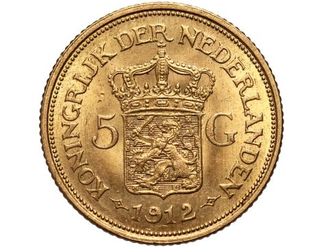 4346. Holandia, Wilhelmina, 5 guldenów 1912 - 2