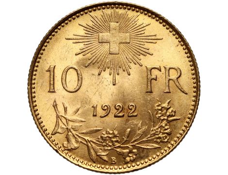 4354. Szwajcaria, 10 franków 1922 - 2
