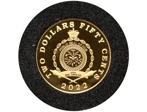 4357. Niue, 2 dolary 50 centów 2022, Ryś - 0,5 g Au999 - 2