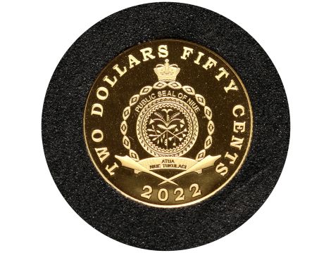 4358. Niue, 2 dolary 50 centów 2022, Łoś - 0,5 g Au999 - 2