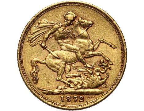 4374. Wielka Brytania, Wiktoria, suweren 1872 - 2
