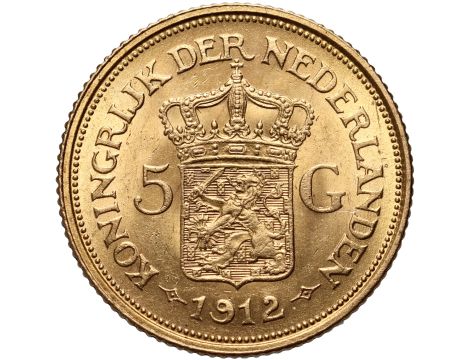 4381. Holandia, Wilhelmina, 5 guldenów 1912 - 2