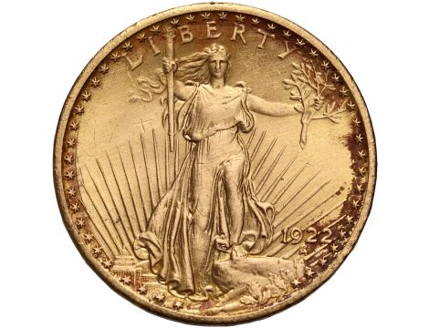 4382. USA, 20 dolarów 1922, Filadelfia, Saint-Gaudens