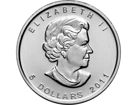 Srebrna moneta Kanadyjski Liść Klonowy 2011 - 2