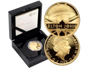 4386. Wielka Brytania, 100 funtów 2020, Elton John, Proof, 1 uncja złota