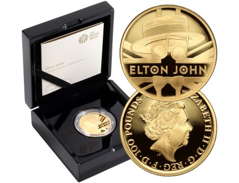 Wielka Brytania, 100 funtów 2020, Elton John, Proof, 1 uncja złota