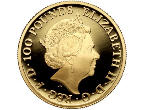 Wielka Brytania, 100 funtów 2017, Szkocki Jednorożec, Proof, 1 uncja złota - 3