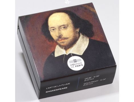 Francja, 50 euro 2022, William Shakespeare, 1/4 uncji złota - 5