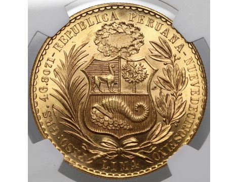 Peru, 100 soli 1961, NGC MS65 - 3