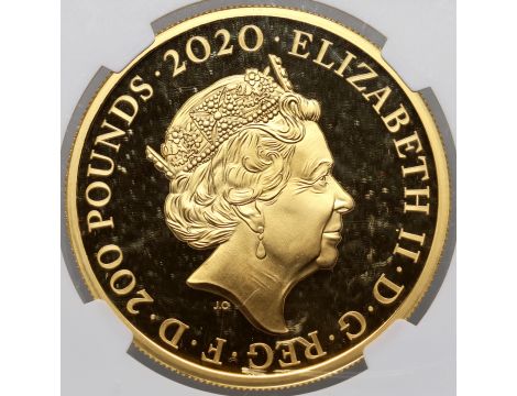 Wielka Brytania, 200 funtów 2020, James Bond, NGC PF69 Ultra Cameo, 2 uncje złota - 3