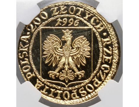 Polska, 200 złotych 1996, 1000-lecie Gdańska, NGC PF69 Ultra Cameo - 3