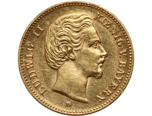 Niemcy, Bawaria, Ludwik II, 5 marek 1877 D, Monachium