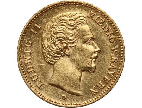 Niemcy, Bawaria, Ludwik II, 5 marek 1877 D, Monachium