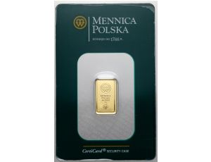 Sztabka złota 2 g Mennica Polska