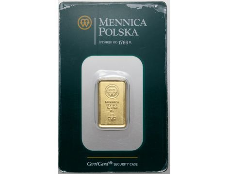 Sztabka złota 10 g Mennica Polska