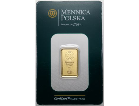 Sztabka złota 10 g Mennica Polska