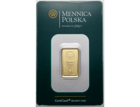 Sztabka złota 10 g Mennica Polska