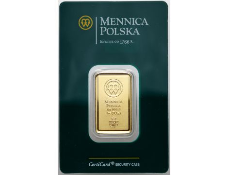 Sztabka złota 1 oz Mennica Polska