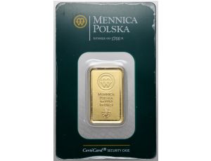 Sztabka złota 1 oz Mennica Polska