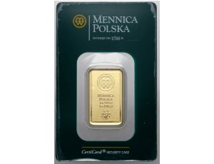 Sztabka złota 1 oz Mennica Polska
