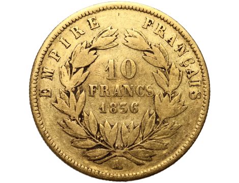 Francja, Napoleon III, 10 franków 1856 A, Paryż - 2