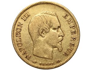 Francja, Napoleon III, 10 franków 1856 A, Paryż