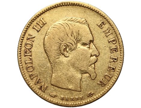 Francja, Napoleon III, 10 franków 1856 A, Paryż