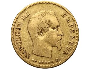 Francja, Napoleon III, 10 franków 1857 A, Paryż
