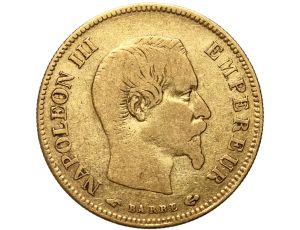 Francja, Napoleon III, 10 franków 1857 A, Paryż