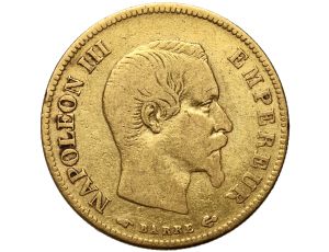 Francja, Napoleon III, 10 franków 1857 A, Paryż