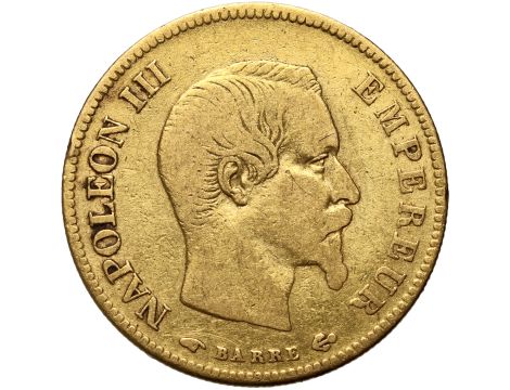 Francja, Napoleon III, 10 franków 1857 A, Paryż