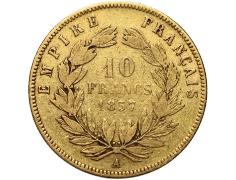 Francja, Napoleon III, 10 franków 1857 A, Paryż - 2