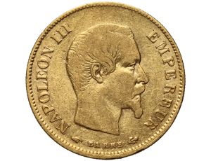 Francja, Napoleon III, 10 franków 1858 A, Paryż