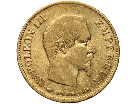 Francja, Napoleon III, 10 franków 1858 A, Paryż