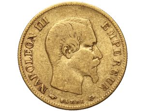 Francja, Napoleon III, 10 franków 1859 A, Paryż