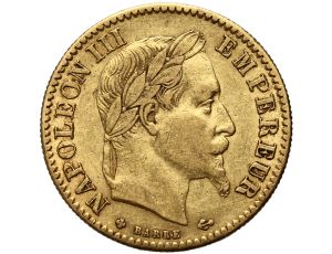 Francja, Napoleon III, 10 franków 1864 BB, Strasbourg