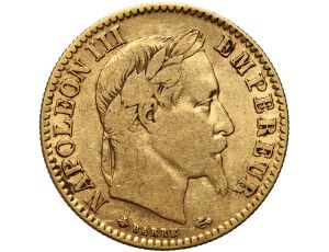 Francja, Napoleon III, 10 franków 1865 A, Paryż