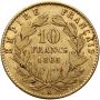 Francja, Napoleon III, 10 franków 1865 A, Paryż - 3