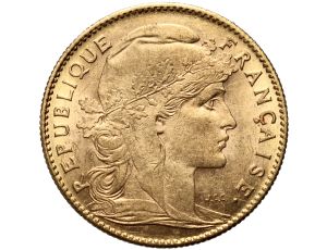 Francja, 10 franków 1911, Marianna i Kogut