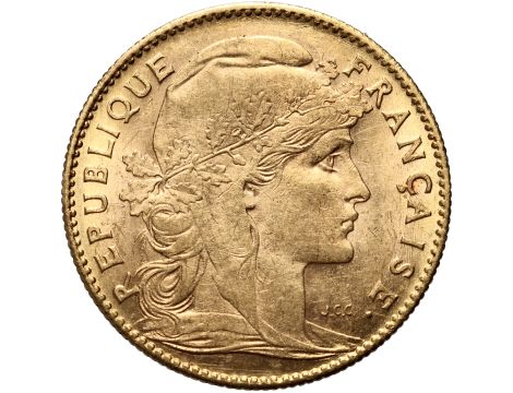 Francja, 10 franków 1911, Marianna i Kogut